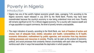 Poverty in Nigeria | PDF