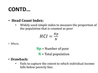Poverty meaning types and measures by sahed khan | PPTX