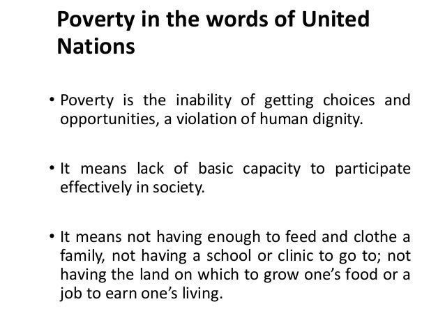 poverty measures essay meaning