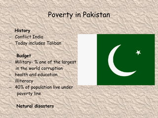 Poverty in Pakistan    History ,[object Object]