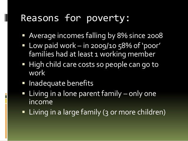 Poverty &amp; Sociology