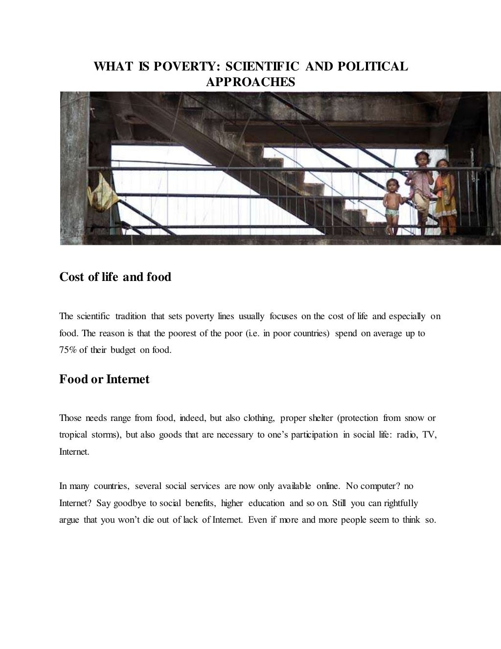 Poverty project