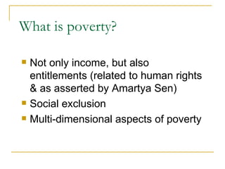 Poverty & Underdevelopment
