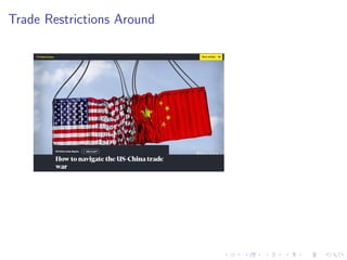 Trade Restrictions Around
 