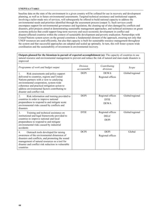 UNEP - Proposed revised biennial programme of work and budget for 2014 ...