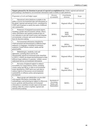 UNEP - Proposed revised biennial programme of work and budget for 2014 ...
