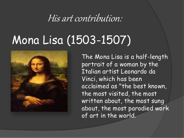 leonardo da vinci powerpoint presentation