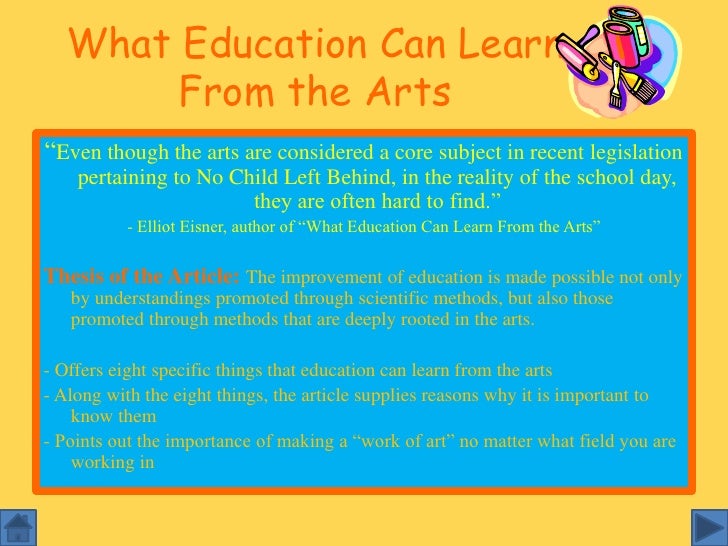 The Importance Of The Arts At School