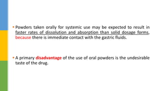 Powder - pharmaceutics | PPTX