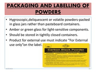 Powder Form Label Powder | PPTX