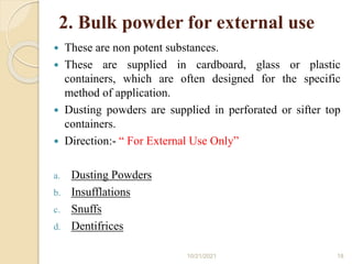 Powder | PPTX
