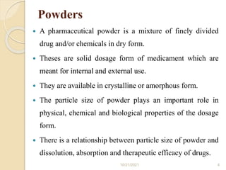 Powder Form Powder | PPTX