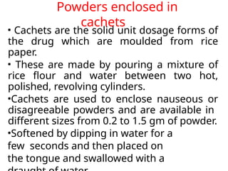 powder and granules for pharmacy students | PPTX