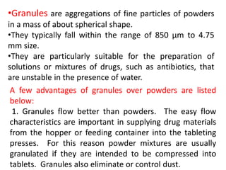 Powder and grannules | PPTX