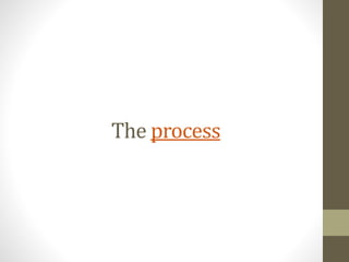 The process
 