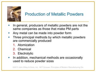 POWDER METALLURGY seminarr presentation. | PPT