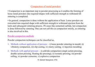 Basic of Powder metallurgy and application .pdf