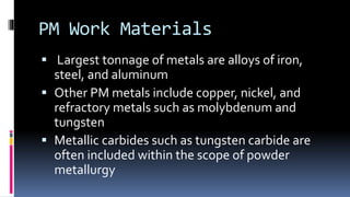 Powder metallurgy prsentation | PPTX