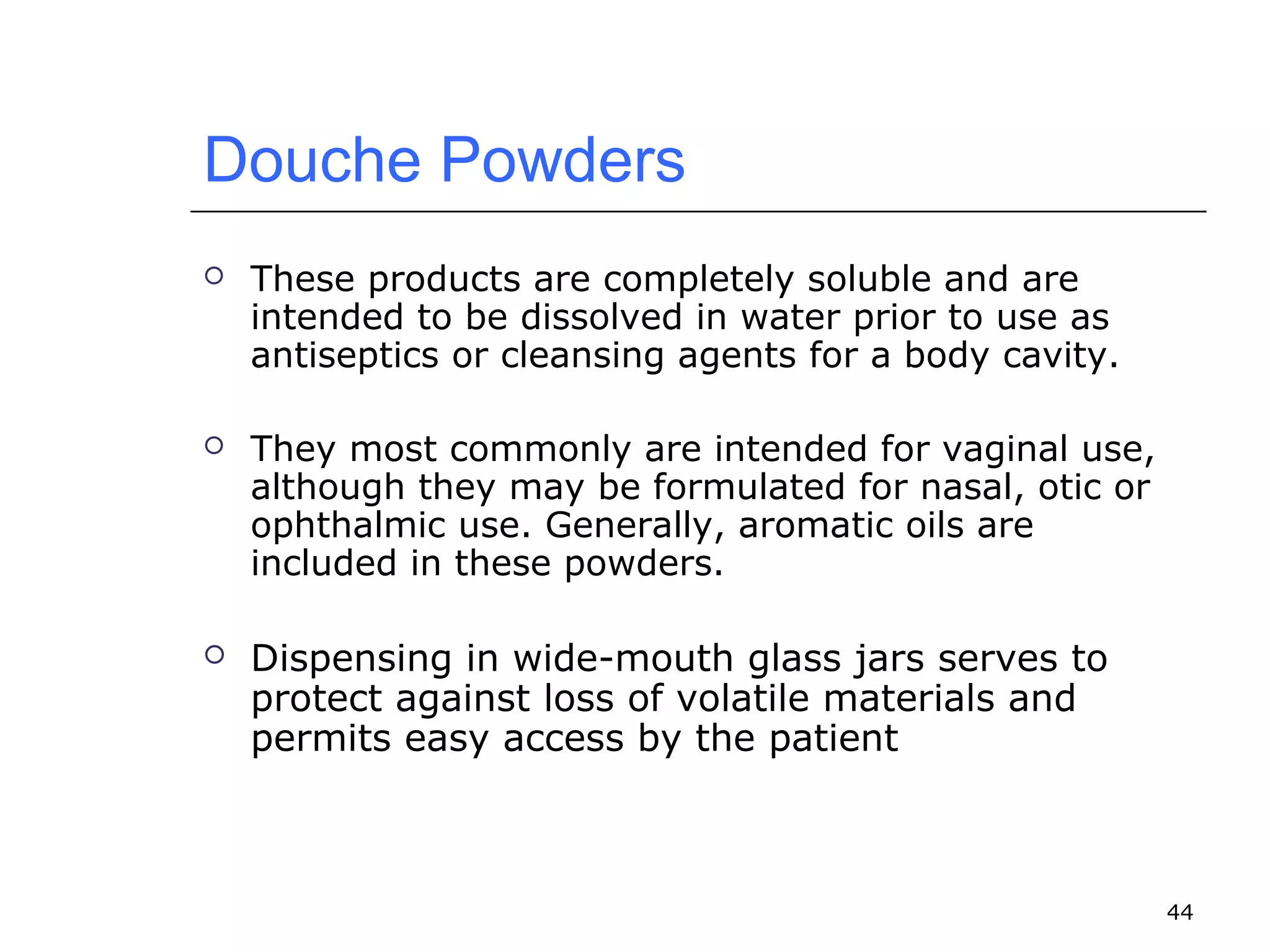 Powders | PPT