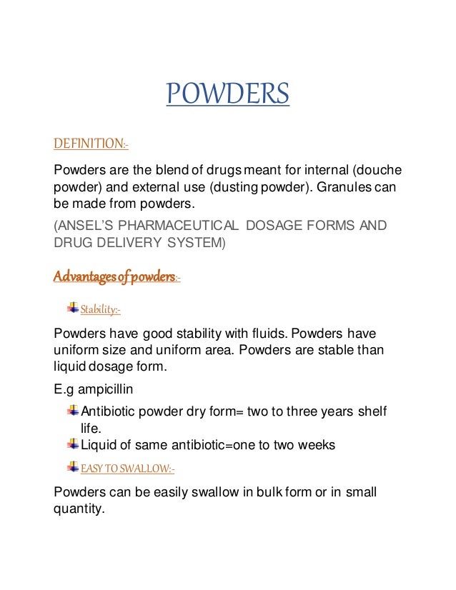 Powders