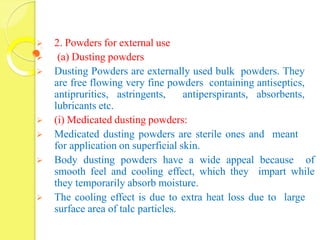 Powder Vs Dusting Powder Powders | PDF