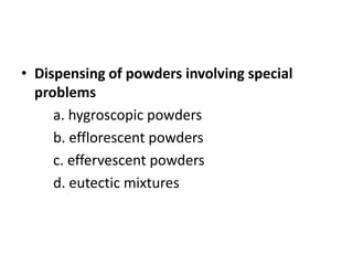 Powders | PPTX