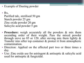 Powders | PPTX