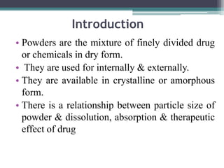 Powders | PPTX