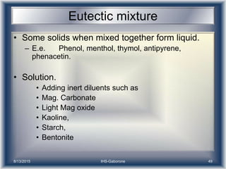 Powders and granules | PPTX