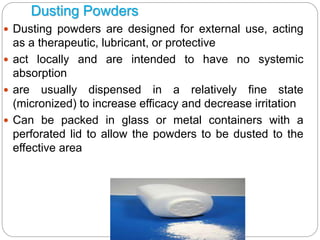 Wcs Dusting Powder powders and graWRGVBDBUHURHGJRHGBnules.pptx