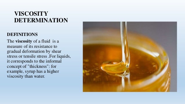 Viscosity of maple syrup