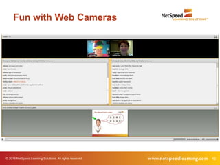 © 2016 NetSpeed Learning Solutions. All rights reserved. 42
Fun with Web Cameras
 