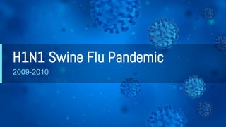 H1N1 Swine Flu Pandemic
2009-2010
 