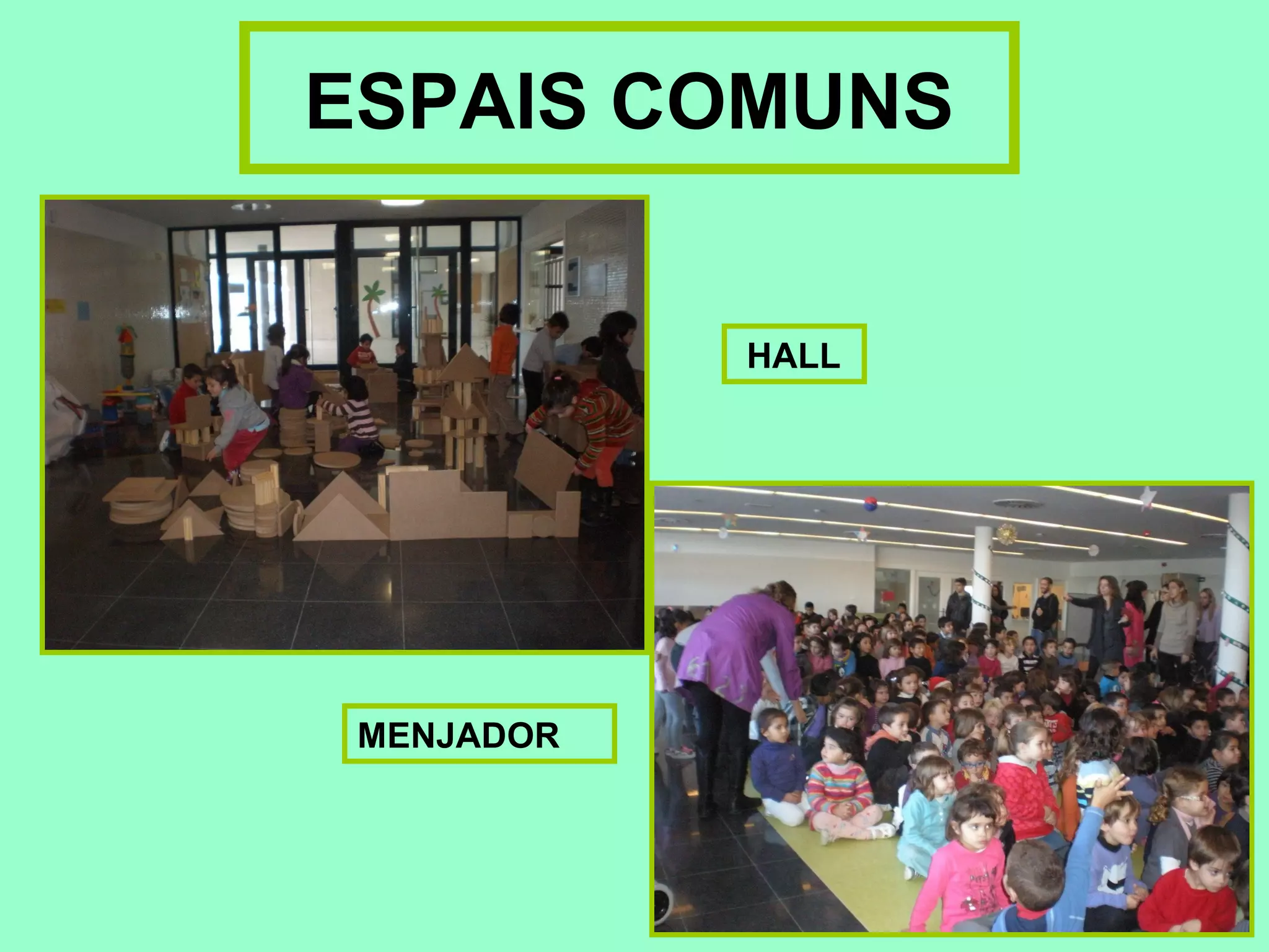 ESPAIS COMUNS


            HALL




 MENJADOR
 