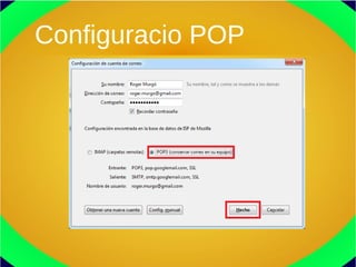 Configuracio POP
 
