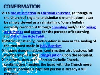 The Sacrament of Confirmation | PPTX