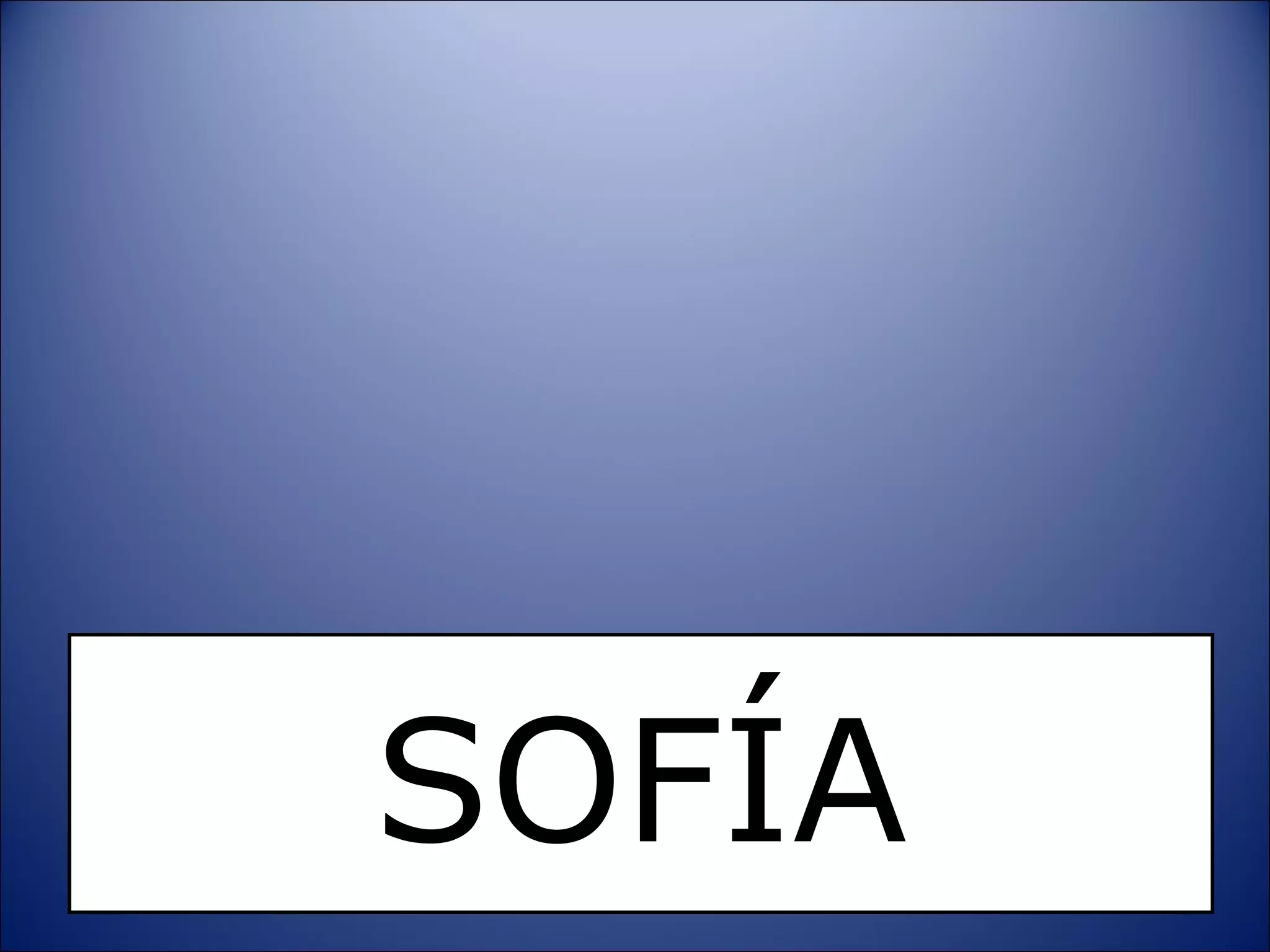 SOFÍA 