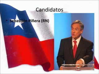 Candidatos Sebastián Piñera (RN) 