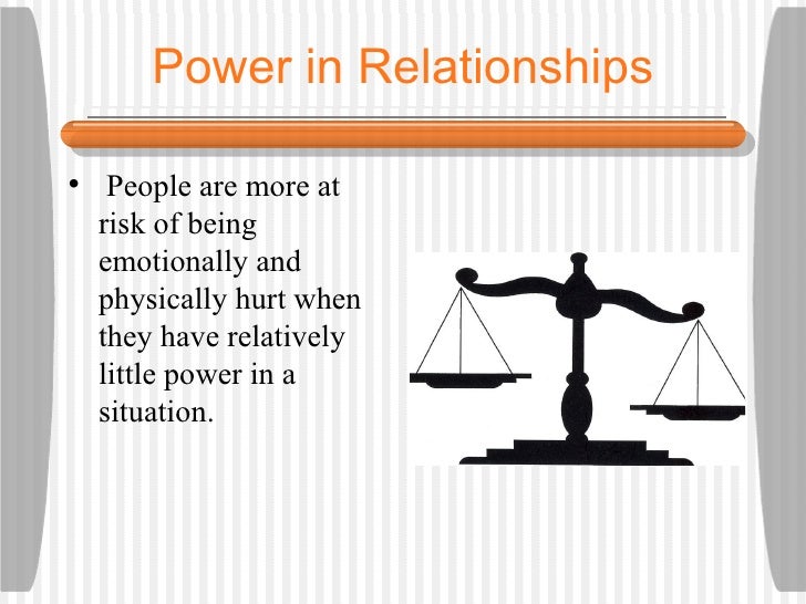 Power in relationships