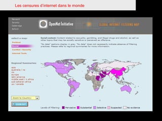 Les censures d’internet dans le monde 