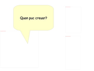 Quan puc creuar? 