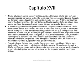 Resumo - Memorial do Convento | PPTX