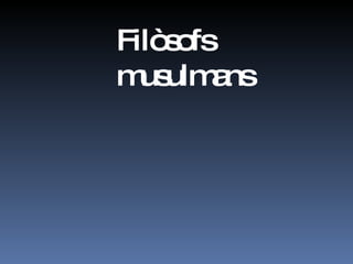Filòsofs musulmans 