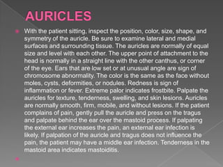 Assessment on Skin, Hair & Nails / HEENT | PPTX
