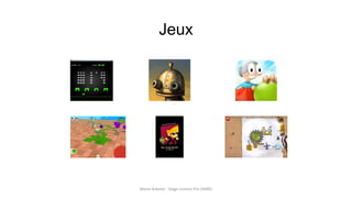 Jeux
Marie Arbelot - Stage Licence Pro GMRD
 