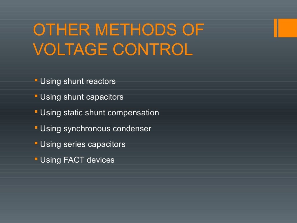 Power control in power systems