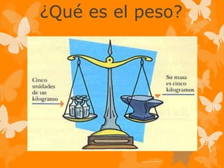 ¿Qué es el peso?
 