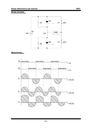 Power Electronics Lab manual            SSIT

Series Inverter




Wave forms:-




                               - 56 -
 