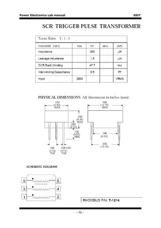 Power Electronics Lab manual            SSIT




                               - 70 -
 