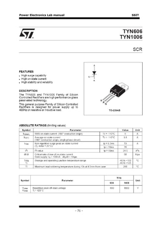Power Electronics Lab manual            SSIT




                               - 71 -
 